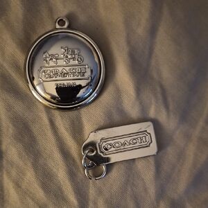 Coach Metallic Keychain Duo